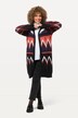 Zig Zag Open Front Cardigan Sweater
