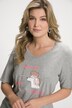 Dog Print V-Neck Short Sleeve Tee