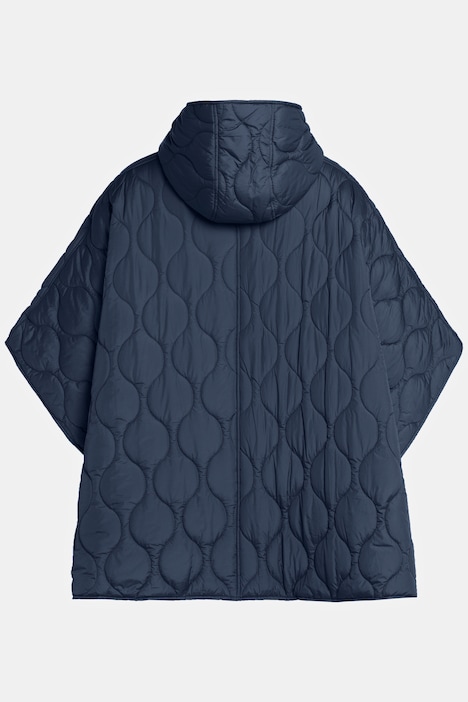 Aardewerk vereist Veilig Quilted Zip Front Hooded Water Repellent Lined Poncho | Quilted Jackets |  Jackets