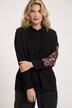 Bluza, kwiaty, kaptur, ozdobne szwy, długi rękaw