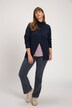 Eco Cotton Wrap Front Open Hem Sweater