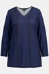 Matte Jersey V-Neck Graphic Tunic