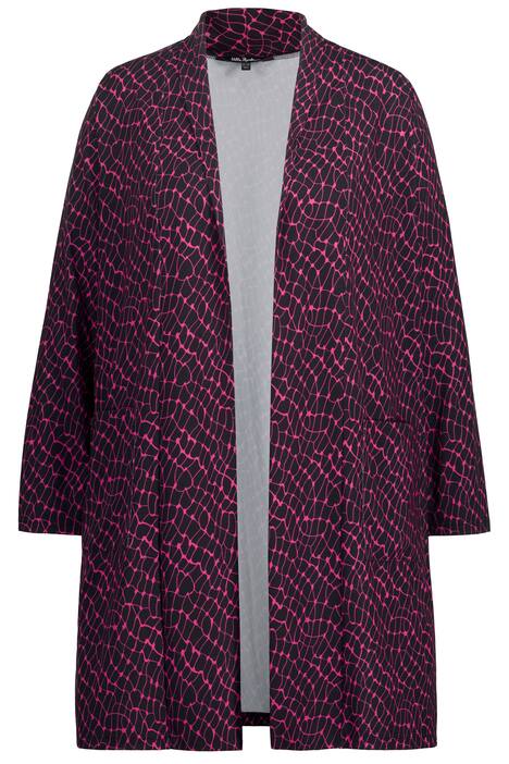 Žerzejová bunda, otevřený střih, dlouhé rukávy, kapsy