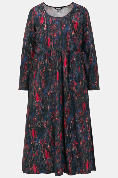 Robe Col Rond Imprimé Droit main image 1
