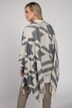 Poncho Identity, Hahnentritt Muster, Fransenkanten