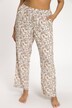 Lovely Floral Elastic Waist Stretch Knit Pajama Pants