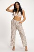 Lovely Floral Elastic Waist Stretch Knit Pajama Pants