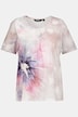 T-Shirt, fleurs XL, forme trapèze, décolleté rond, manches courtes