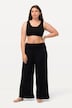 Wide Leg Smocked Waist Knit Pants