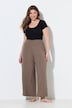 Marlenehose, weites Bein, Jersey, breiter Elastikbund