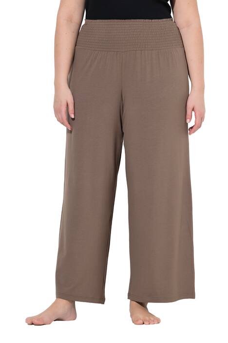 Marlene kalhoty, široké nohavice, elastický pas