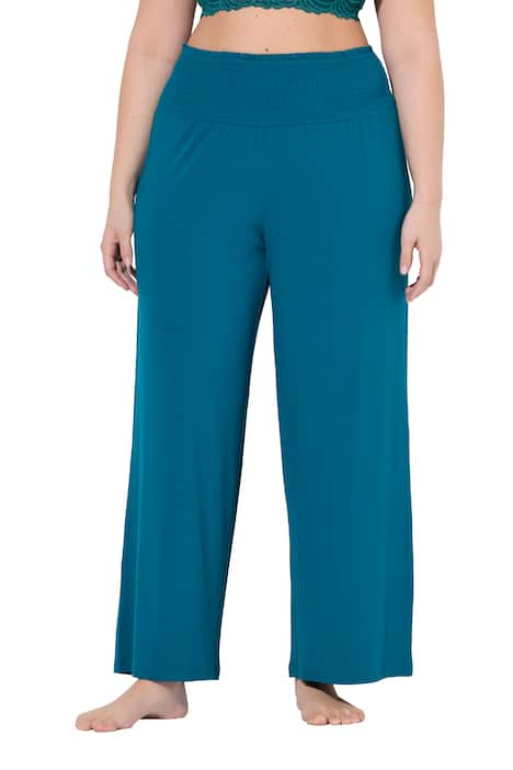 Marlene kalhoty, široké nohavice, elastický pas