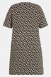 Petite Rose Print Square Neck Cotton Knit Tunic Dress