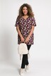 Longshirt, Blüten, Tunika-Ausschnitt, 3/4-Arm
