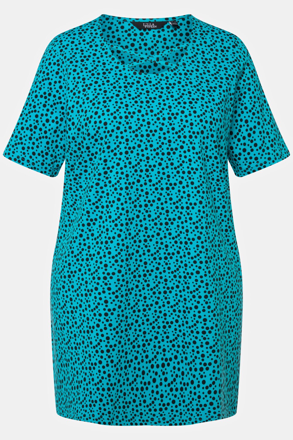 Grote Maten longshirt, Dames, turquoise, Maat: 50/52, Katoen, Ulla Popken