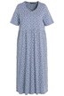 Midi šaty, puntíky, A střih, výstřih do V, krátké rukávy