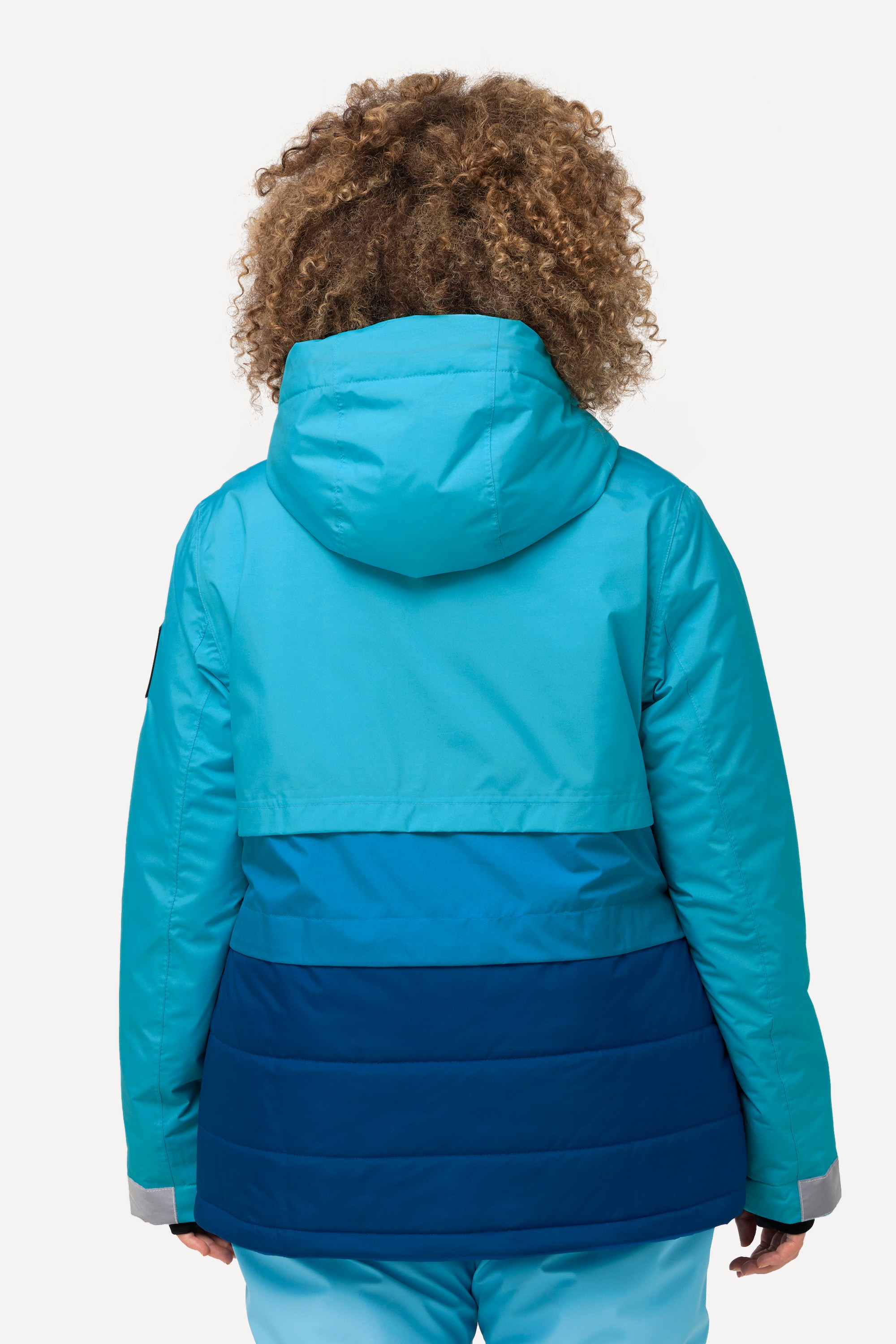 Ulla Popken Damen große Größen HYPRAR Funktionsjacke wasserdicht 2 Wege Zipper