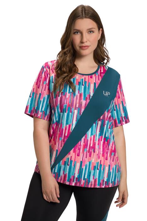 Tričko, síťované vsadky, kulatý výstřih, krátké rukávy