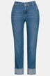7/8-Jeans Tina, Fransensaum, gerader 4-Pocket-Schnitt