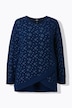 Loungewear-Shirt, Sterne, Oversized, Rundhals, Langarm