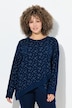 Loungewear-Shirt, Sterne, Oversized, Rundhals, Langarm