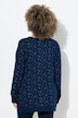 Loungewear-Shirt, Sterne, Oversized, Rundhals, Langarm