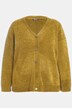 Soft Textured Chenille Button Front Cardigan Sweater