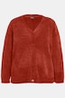 Soft Textured Chenille Button Front Cardigan Sweater