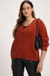 Soft Textured Chenille Button Front Cardigan Sweater
