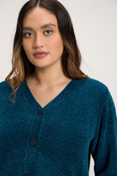 Soft Textured Chenille Button Front Cardigan Sweater | Cardigan | Cardigans