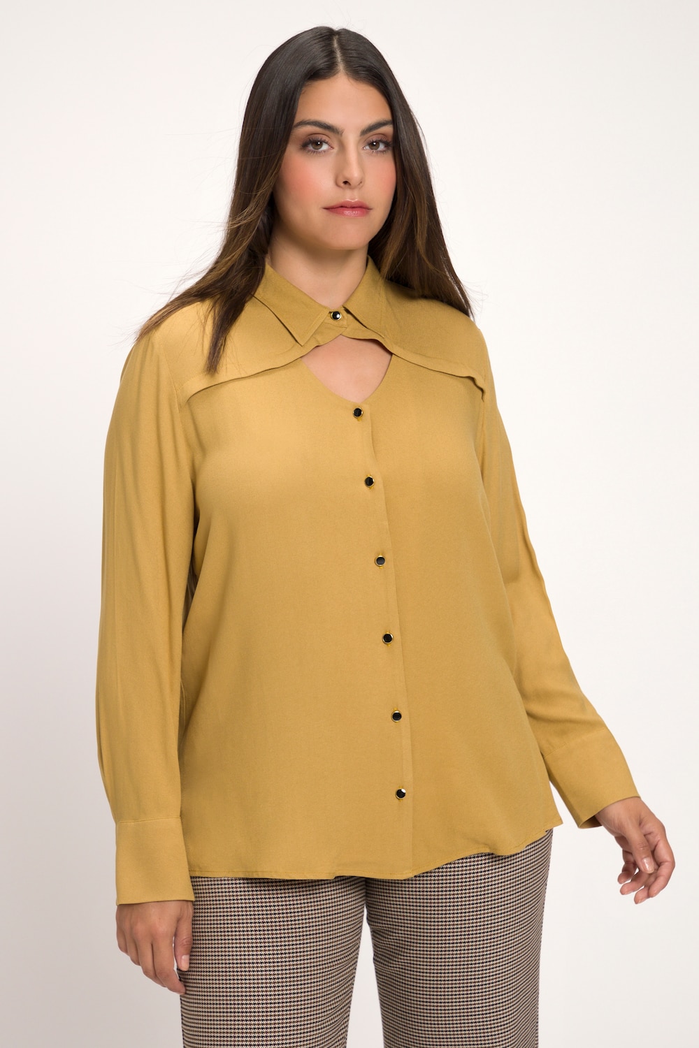 Große Größen Bluse, Damen, braun, Größe: 54/56, Viskose, Ulla Popken