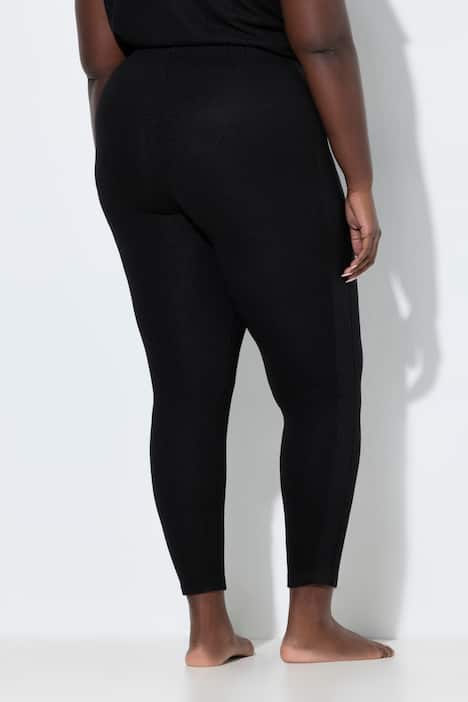 loungewear legging, strepen opzij, elastische band