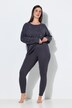 Legging loungewear, rayures latérales, ceinture élastique
