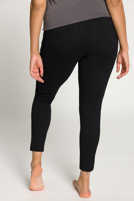 Side Stripe Elastic Waist Stretch Knit Lounge Leggings | Homewear ...