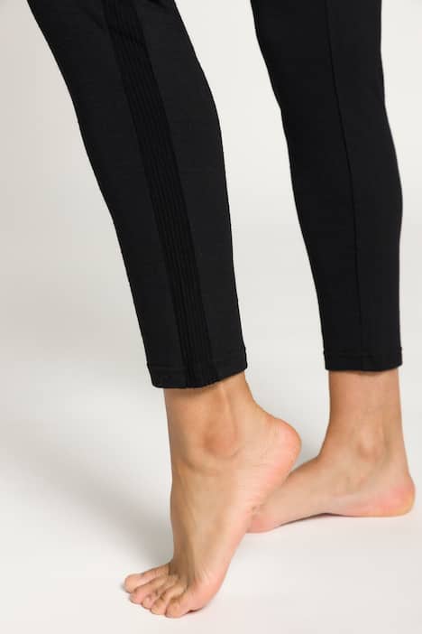 Loungewear-leggings, revärer i sidorna, resårlinning