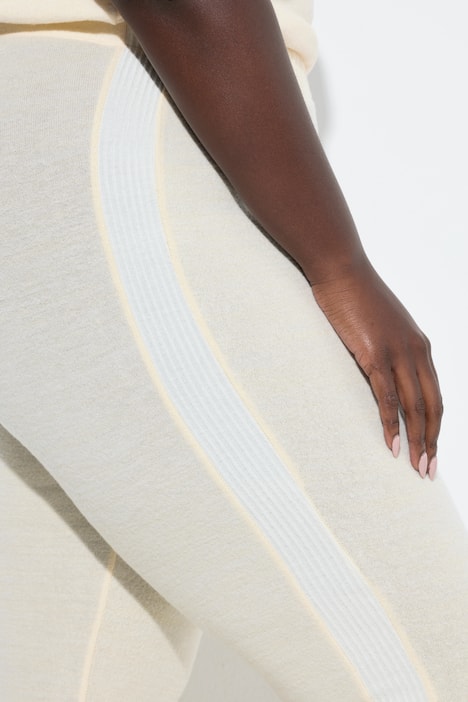 Loungewear-Leggings, Seitenstreifen, Elastikbund