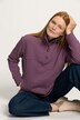 Eco Cotton Button Collar Sweatshirt