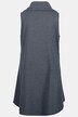 Zip Front Ruffle Hi-Low Hem Tunic Sweatshirt Vest