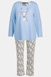 Pyjamas, ren, rund hals, 3/4-ärm