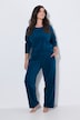 Homewear-Marlenehose, weites Bein, Elastikbund