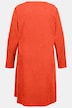 Cordkleid, A-Linie, Tunika-Ausschnitt, Langarm