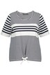 Tričko, proužky, očka, kulatý výstřih, krátké rukávy