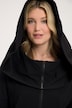 Sweatjacke, große Kapuze, Oversized, 2-Wege-Zipper