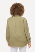 Cordbluse, Oversized, Hemdkragen, Langarm