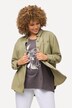 Cordbluse, Oversized, Hemdkragen, Langarm
