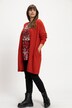 Raglan Sleeve Button Front A-line Fit Long Cardigan Sweater