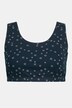 Staniczek w gwiazdki, okrągły dekolt, bio-bawełna