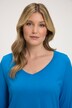 Shirt, Zipfelsaum, A-Linie, V-Ausschnitt, 3/4-Arm