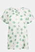 Bluse, Punkte, Tunika-Ausschnitt, Halbarm