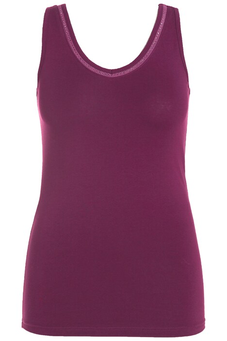 Spodní košilka, děrovaná krajka, výstřih do V